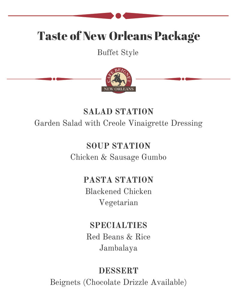 Page 2: Taste of New Orleans Package